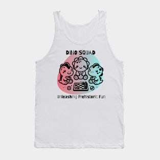 Dino Squad: Unleashing Prehistoric Fun Tank Top